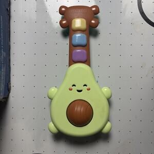 Skip Hop Baby Musical Toy Farmstand Rock-A-Mole Guitar Avocado 11.5” Working!